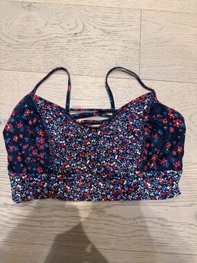 GAP Navy Floral Strappy Bralette